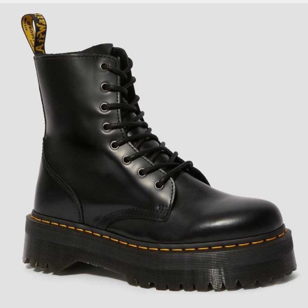 DR. MARTENS - JADON SMOOTH LEATHER PLATFORM BOOTS